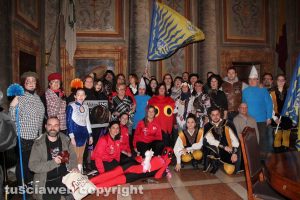Viterbo - Alcuni dei figuranti del Carnevale 2018