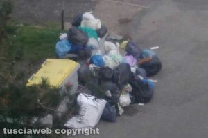 Viterbo - Il centro dell'indifferenziata in via Domenico Bastianini