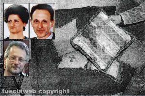 Delitto di Santa Lucia - Il cuscino sporco di sangue - Nei riquadri, dall'alto: Rosa Franceschini, Gianfranco ed Ermanno Fieno