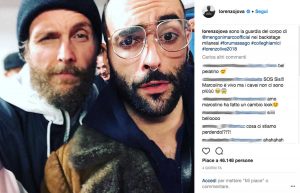 Jovanotti e Marco Mengoni in un selfie pubblicato su Instagram