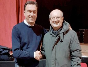 Il coordinatore provinciale di Forza Italia Dario Bacocco con il colonnello Angelo Santocchi, responsabile del partito a Soriano nel Cimino