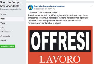 L'annuncio apparso su Sportello Europa Acquapendente