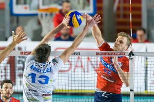 Sport - Volley maschile - Scarabeo GCF Roma – Centrale del Latte - Snippe in attacco