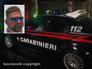 Carabinieri - Nel riquadro: Nicola Zanobi