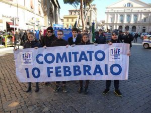 Giorno del ricordo - La manifestazione in commemorazione della foibe