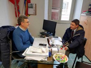 Alessandro Mazzoli visita alcune aziende del distretto industriale di Civita Castellana