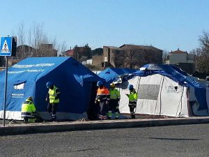Vetralla - L'esercitazione dei volontari della Protezione civile
