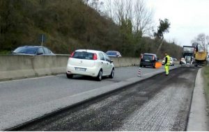 Campagnano Romano - Lavori sulla Cassia