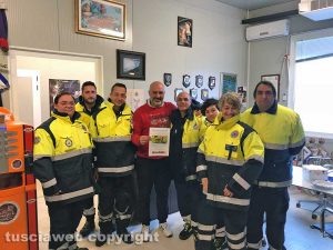 La protezione civile di Viterbo ad Amatrice