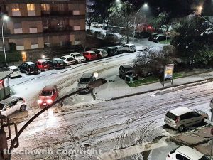 Viterbo - La Tuscia imbiancata dalla grandine