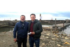 Tarquinia - Enrico Panunzi con Alessio Gambette alla ex Foce di Ponente