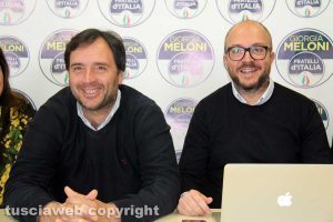 Viterbo - La conferenza stampa di Fratelli d'Italia