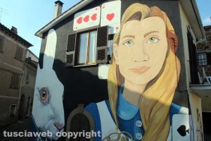 Il murale di Alice a Sant'Angelo di Roccalvecce