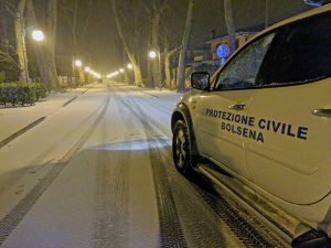 Neve a Bolsena - La protezione civile