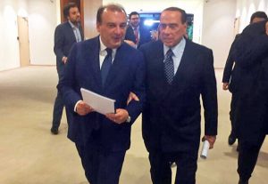 Silvio Berlusconi con Fulvio Martusciello