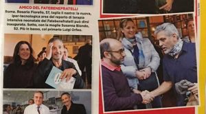 Le foto di George Clooney scatta da Tusciaweb sul settimanale Oggi