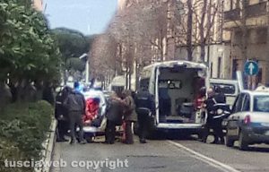 Viterbo - L'incidente a via Marconi