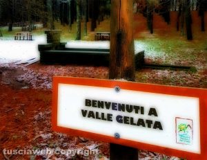 Viterbo - La neve di febbraio a Valle Gelata