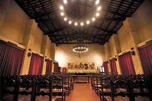 La sala consiliare del comune di Tarquinia