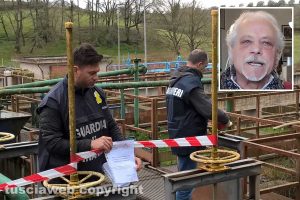 Marta - Guardia di finanza e carabinieri forestali al Cobalb - Nel riquadro il direttore Massimo Pierangeli