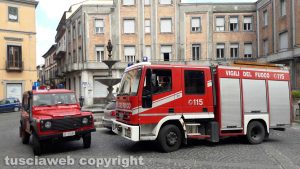 Montefiascone - I vigili del fuoco sul posto