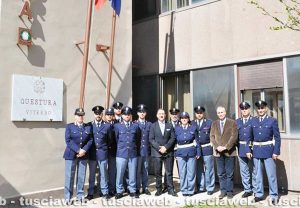 Viterbo - Il questore Lorenzo Suraci e i nuovi agenti