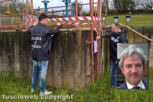 Marta - Guardia di finanza e carabinieri forestali al Cobalb - Nel riquadro: L'avvocato Vincenzo Dionisi