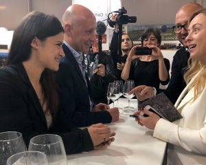 Verona - Mauro Rotelli e Giorgia Meloni al Vinitaly
