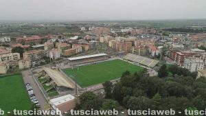 Sport - Calcio - Viterbese - Lo stadio Rocchi visto dall'alto