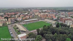 SViterbo - Lo stadio Rocchi visto dall'alto