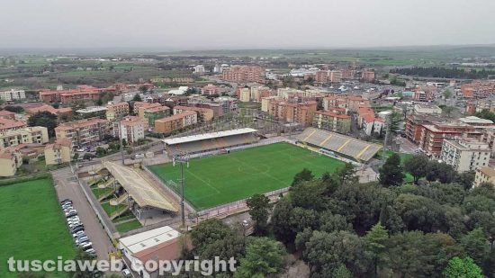 Sport - Calcio - Viterbese - Lo stadio Rocchi visto dall'alto