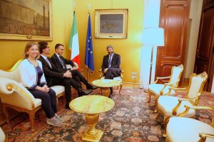 Roma - M5s a colloquio con il presidente della camera Fico