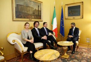 Roma - M5s incontra il presidente della camera Fico