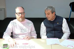 Viterbo - La conferenza di presentazione di Medioera - Massimiliano Capo e Antonio Delli Iaconi