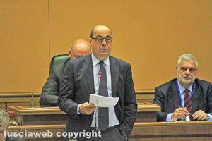 Consiglio regionale - Il presidente Nicola Zingaretti