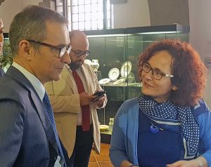 L'assessore Manzella con Melaragni