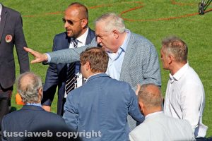 Sport - Calcio - Viterbese - Piero Camilli a fine match