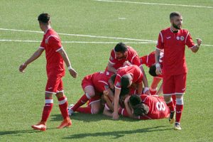Sport - Calcio - Monterosi - L'esultanza dei biancorossi