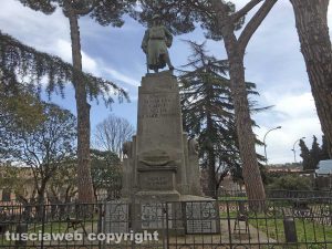 Il monumento ai caduti di Soriano nel Cimino