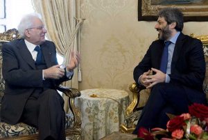Sergio Mattarella e Roberto Fico