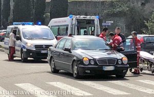 Viterbo - L'incidente a piazzale Gramsci