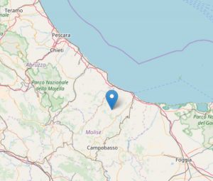 Terremoto a Termoli in Molise