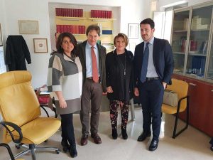 La sigla del protocollo tra l'università di Perugia e il comune di Bagnoregio