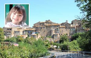 Vetralla - Nel riquadro la piccola Silvia
