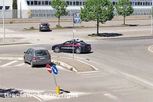 Viterbo - L'inseguimento dei carabinieri