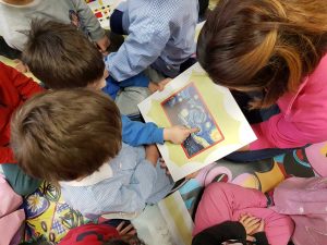 I bambini alla scuola dell'infanzia di Sutri