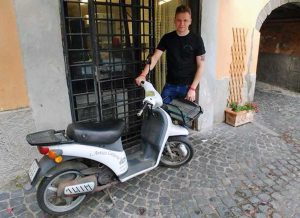 Viterbo - Il motorino ritrovato dell'Antica Latteria