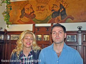 Viterbo - Ristorante I tre re - Giuliano Proietti con la madre Eleonora Di Andrea