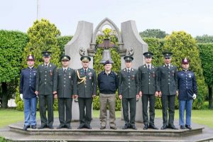 La delegazione dei militari turchi alla scuola sottufficiali dell'esercito