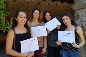 Viterbo - Unitus - Le traduttrici Valentina Alù, Nancy Ceravolo, Isabella Feraco e Lucrezia Scioscia Santoro